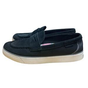 Cole Haan Women’s Size 7 1/2 B Penny Loafer Shoes Nantucket Black Suede Leather